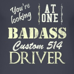 You Are Looking At One Badass Custom 514 Driver Distressed Look Dark T