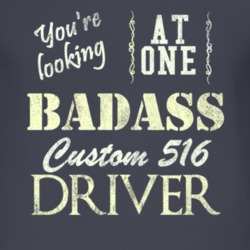 You Are Looking At One Badass Custom 516 Driver Distressed Look Dark T