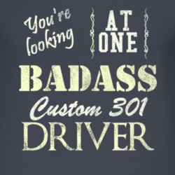 You Are Looking At One Badass Custom 301 Driver Distressed Look Dark T