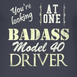 You Are Looking At One Badass Model 40 Driver Distressed Look Dark T S