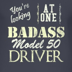 You Are Looking At One Badass Model 50 Driver Distressed Look Dark T S