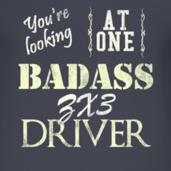 You Are Looking At One Badass Zx3 Driver Distressed Look Dark T Shirt