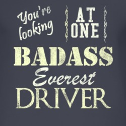 You Are Looking At One Badass Everest Driver Distressed Look Dark T Sh