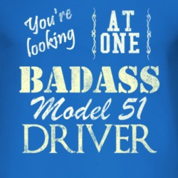 You Are Looking At One Badass Model 51 Driver Distressed Look Dark T S