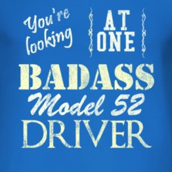 You Are Looking At One Badass Model 52 Driver Distressed Look Dark T S
