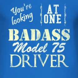 You Are Looking At One Badass Model 75 Driver Distressed Look Dark T S