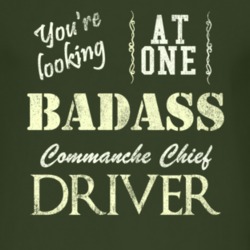 You Are Looking At One Badass Commanche Chief Driver Distressed Look D