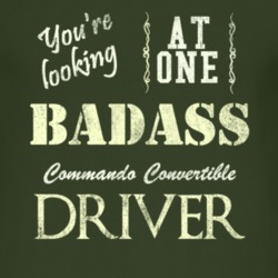 You Are Looking At One Badass Commando Convertible Driver Distressed L