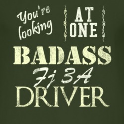 You Are Looking At One Badass Fj 3A Driver Distressed Look Dark T Shir