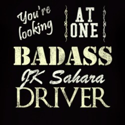 You Are Looking At One Badass Jk Sahara Driver Distressed Look Dark T 