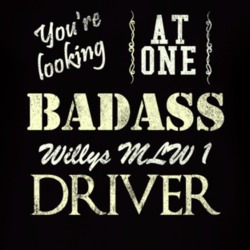 You Are Looking At One Badass Willys Mlw 1 Driver Distressed Look Dark