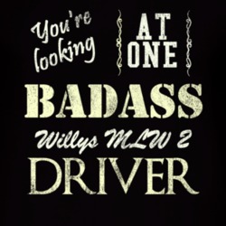 You Are Looking At One Badass Willys Mlw 2 Driver Distressed Look Dark