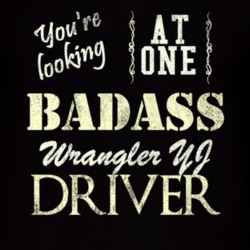 You Are Looking At One Badass Wrangler Yj Driver Distressed Look Dark 