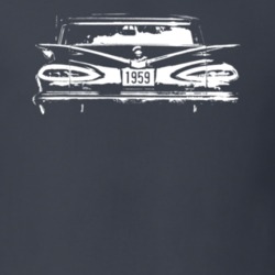 1959 El Camino Rear View Faded Look Dark T Shirt