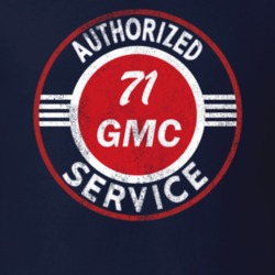 1971 GMC Authorized Service Distressed Look T Shirt