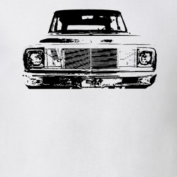 1972 Chevy Blazer Grill View Black Graphic Light T Shirt
