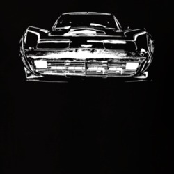 1977 Corvette Stingray Grill View Dark T Shirt