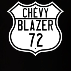 1972 Chevy Blazer Highway Route Sign T Shirt