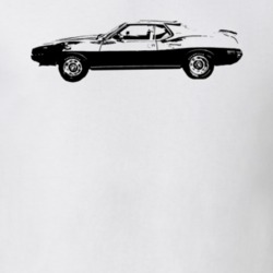1973 AMC Javelin Side Profile Faded Look Light T Shirt