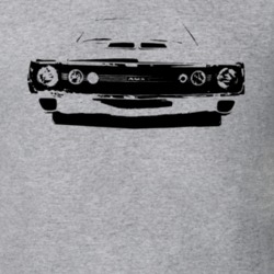 1970 AMC AMX Grill View Faded Look Light T Shirt