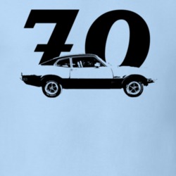 1970 Maverick Side View With Year Light T Shirt