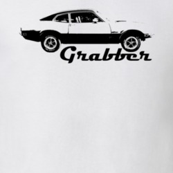1970 Maverick Grabber Side View With Model Name T Shirt