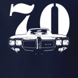 1970 Poniac GTO The Judge Grill With Year Dark Shirt