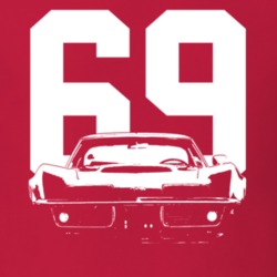 1969 Corvette Stingray Grill With Year T Shirt