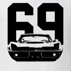 1969 Corvette Stingray Grill With Year T Shirt
