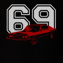 1969 Torino GT Red Car T Shirt