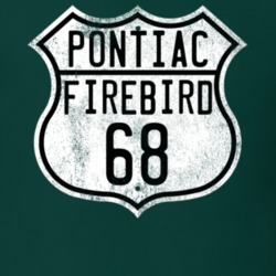 1968 Pontiac Firebird Route Sign Distressed T Shirt