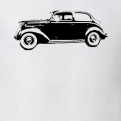 1937 Model 78 Humpback Sedan Black Graphic Light T Shirt
