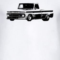 1964 Chevy C10 Shortbed Fleetside Side View Black Graphic T Shirt