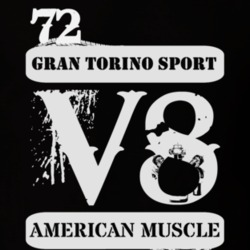 1972 Gran Torino Sport V8 Muscle T Shirt