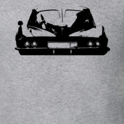 1963 Covette Split Window Rear View Light Shirt