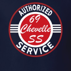 1969 Chevelle SS Authorized Service Dark Shirt