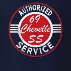 1969 Chevelle SS Authorized Service Distressed Dark Shirt