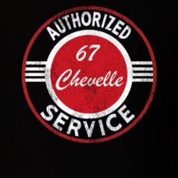 1967 Chevelle Authorized Service Distressed Dark Shirt