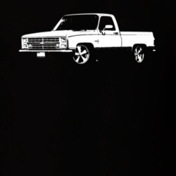 1985 Chevy C10 Side View Dark Shirt
