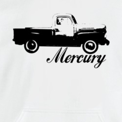 1952 Mercury Truck Side View With Model Light Shirt