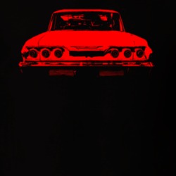 1963 Chevy Impala Rear View Red Car Shirt