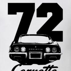 1972 Corvette Rear View With Model and Year Shirt
