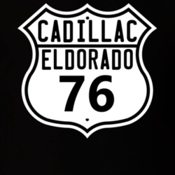 1976 Cadillac Eldorado Route Sign T Shirt