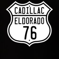 1976 Cadillace Eldorado Highway Route Sign Shirt