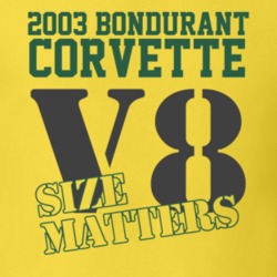 2003 Bondurant Corvette Size Matters T Shirt