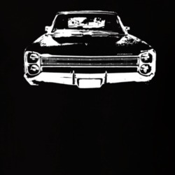 1968 Plymouth Fury Grill View White Graphic T Shirt
