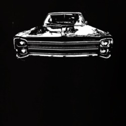 1968 Plymouth Fury Grill View White Graphic 2 T Shirt