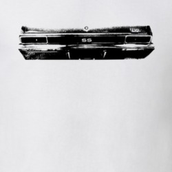 1970 Chevy Nova Ss Rear View Dark Graphic Light T Shirt