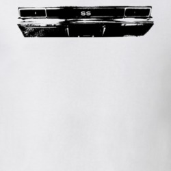 1970 Chevy Nova Ss Rear Tail Light Panel Black Graphic Light T Shirt
