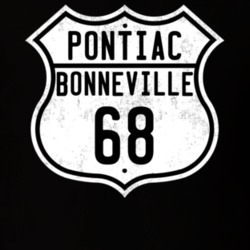 1968 Pontiac Bonneville Route Sign Distressed Shirt
